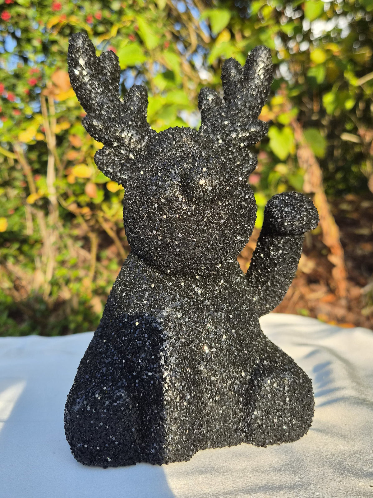 Magic Glitter Rentier – winkende Dekofigur, 21 cm